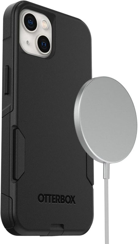 Photo 1 of OtterBox Commuter Series iPhone 13 Case - Black, Dual Layer, Antimicrobial, Wireless Charging Compatible
