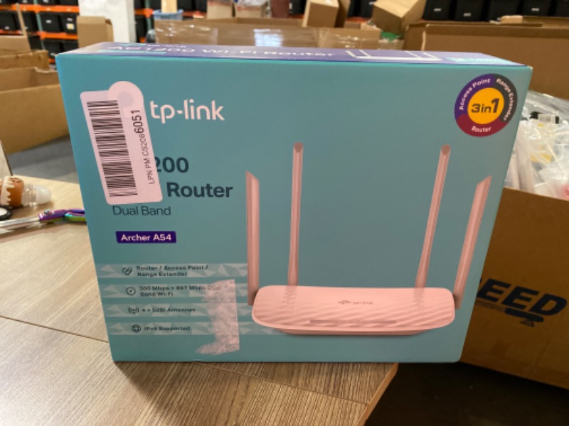 Photo 7 of TP-Link AC1200 WiFi Router (Archer A54) - Dual Band Wireless Internet Router, 4 x 10/100 Mbps Fast Ethernet Ports, Supports Guest WiFi, Access Point Mode, IPv6 and Parental Controls
