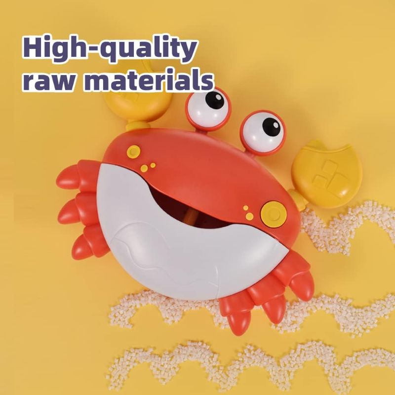 Photo 6 of Crabby Bubble Bath Toy for Toddlers - Automatic Bubble Maker with 12 Children's Songs - Sing-Along Bath Bubble Machine for Baby, Toddler and Kids - Fun Bathtub Toy for Endless Bubble Play
