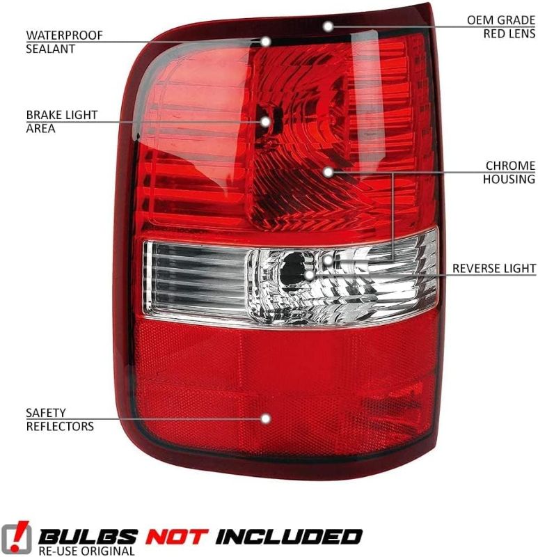 Photo 2 of EPIC LIGHTING Rear Brake Tail Lights Assembly for Ford F-150 Styleside Pickup, 04-08 Model, 
