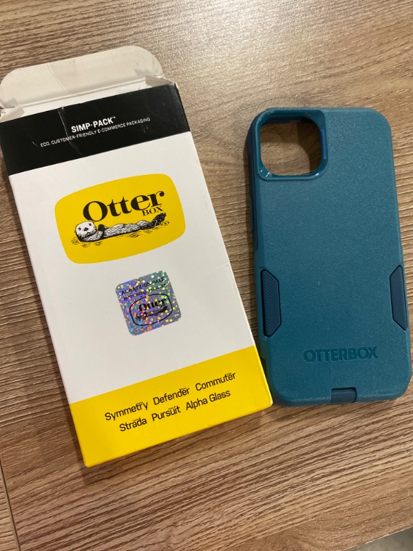 Photo 1 of OtterBox iPhone 13 (ONLY) Commuter Series Case - RIVETING WAY, slim & tough, pocket-friendly, with port protection
