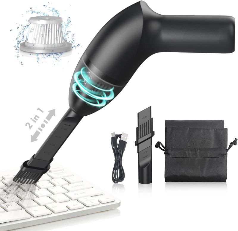 Photo 1 of EASYOB Keyboard Cleaner|Mini Vacuum for Desk, Handheld Cordless Computer Vacuum Rechargeable (with LED Light) for Cleaning Hairs, Crumbs for Desktop, Piano, Car Interior & Sewing Machine Clean [A043]
