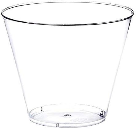 Photo 2 of Oojami Hard Plastic 12-Ounce Party Cups/Old Fashioned Tumblers, 24 Count, Clear
