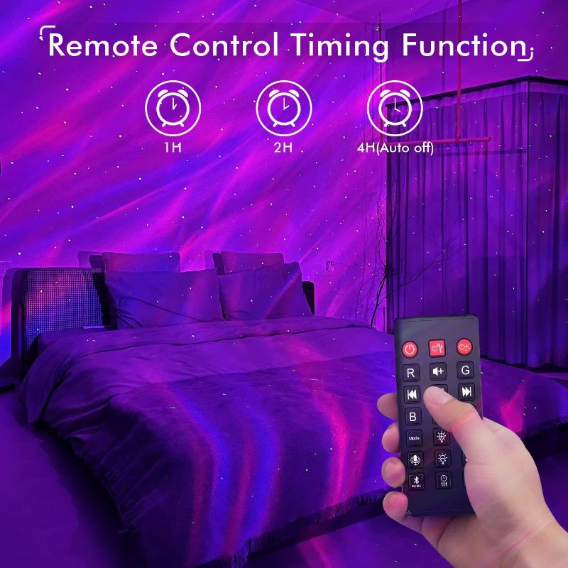 Photo 1 of Rossetta Star Projector, Galaxy Projector for Bedroom, Bluetooth Speaker and White Noise Aurora Projector, Night Light Projector for Kids Adults Gaming Room, Home Theater, Ceiling, Room Decor
