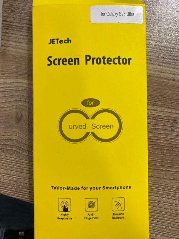 Photo 2 of JETech Privacy Screen Protector for Samsung Galaxy S23 Ultra 5G 6.8-Inch with Camera Lens Protector, Anti-Spy Flexible TPU Film, Fingerprint Unlock Compatible, 2-Pack Each
