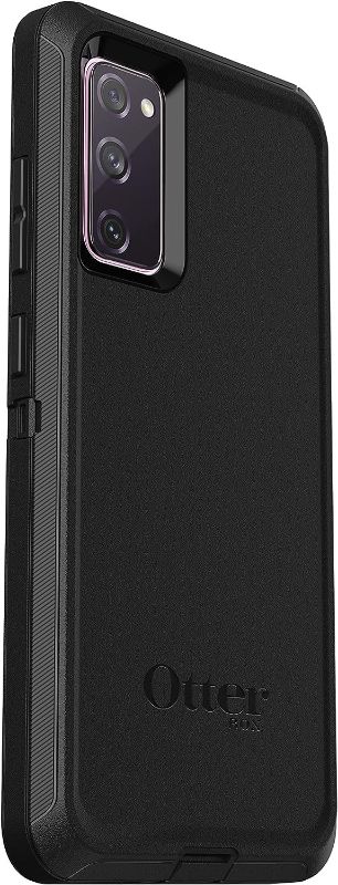 Photo 1 of OtterBox Samsung Galaxy S20 FE 5G (FE ONLY - Not compatible with other Galaxy S20 models) Defender Series Case - BLACK, rugged & durable, with port protection, includes holster clip kickstand
