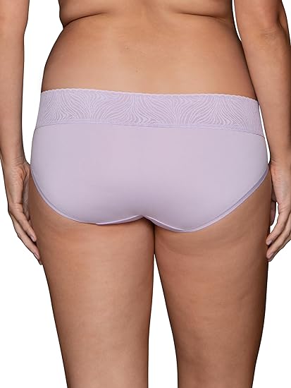 Photo 1 of (Size 7) Vanity Fair Women's Effortless Panties for Everyday Wear, Buttery Soft Fabric & Lace
