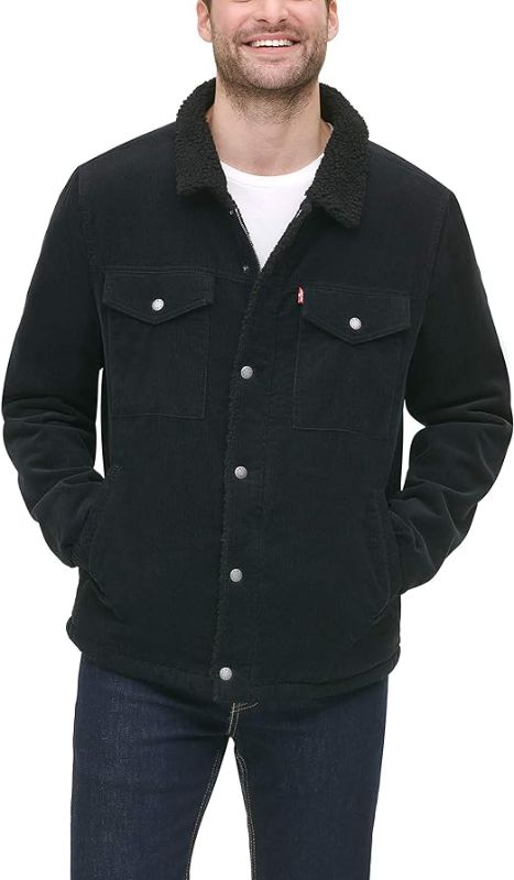 Photo 1 of Levi's Men's Corduroy Sherpa Lined Trucker Jacket (Regular & Big & Tall Sizes)
