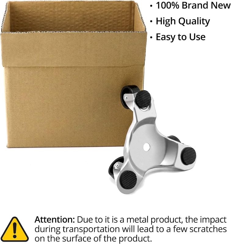 Photo 4 of QWORK 4 pcs 6" Steel Tri-Dolly, 200 lbs Load Capacity, Great for Moving Furniture & Appliances, Durable and Easy to Use
