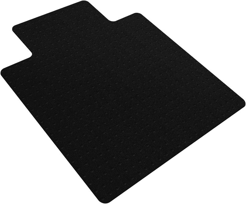 Photo 1 of SALLOUS Office Chair Mat for Carpet, 48" x 36" Heavy Duty Chair Mat for Carpeted Floors, Gaming Chair Mat with Grips, Rolling Desk Chair Floor Mat for Home Office (Black, Extended Lip)
