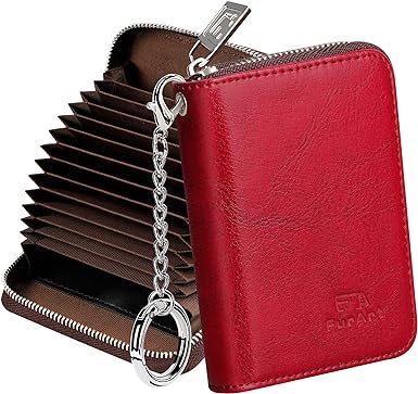 Photo 1 of FurArt Credit Card Wallet, Zipper Card Cases Holder for Men Women, RFID Blocking, KeyChain Wallet, Compact Size
