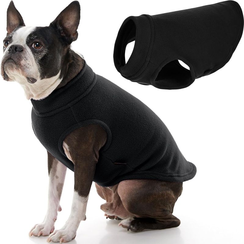 Photo 1 of Gooby Black Fleece Vest Dog Sweater Large 13.5 Inch
