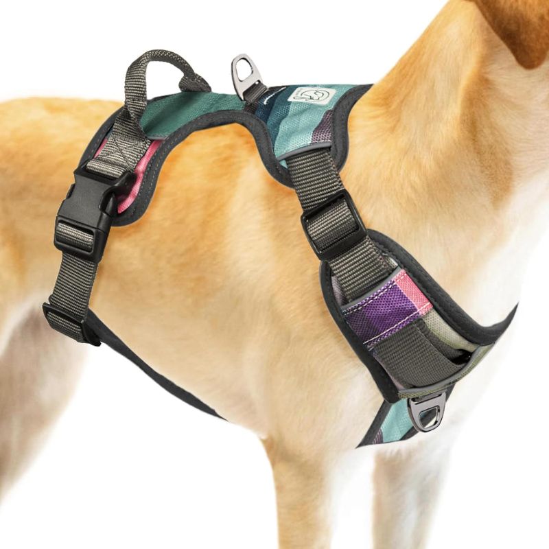 Photo 1 of Embark Urban Dog Harness No-Pull Dog Harness for Small Dogs, Medium & Large. 2 Leash Clips, Front & Back with Control Handle, Adjustable Black Dog Vest for Any Breed, Soft & Padded for Comfort
