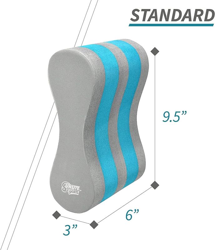 Photo 2 of Sunlite Sports EVA 5-Layer Pull Buoy Leg Float - Pool Training Aid, Legs and HIPS Support for Adults, Kids, and Beginners, for Swimming Stroke
