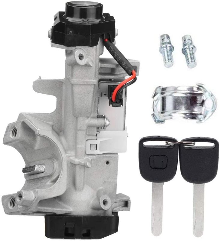 Photo 1 of Ignition Switch Lock Cylinder Assembly for Honda Accord Civic with Keys (chip ID48),Replace : 06350-SAA-G30, 35100-SDA-A71
