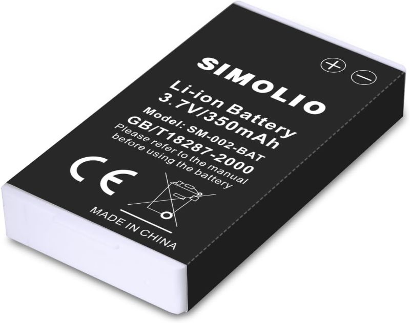 Photo 1 of SIMOLIO Replacement Li-Battery in-Ear Wireless TV Headsets SM-823 Pro, SM-823D Pro, SM-824D1, SM-824D2, SM-828D1, SM-828D2, SM-8245 and SM-863D, Rechargeable Battery TV Hearing Headset

