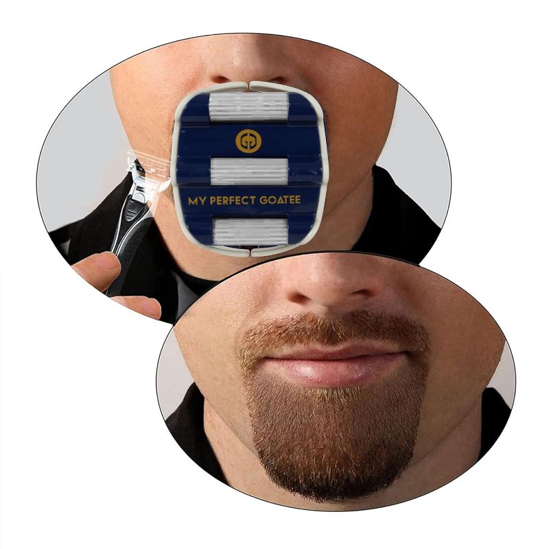 Photo 1 of My Perfect Goatee® Shaving Template - Create a Perfectly Shaped Goatee Every Time - Adjustable Reduces Shaving Time - Shape Goatee and Circle Bead (Version 1.1)
