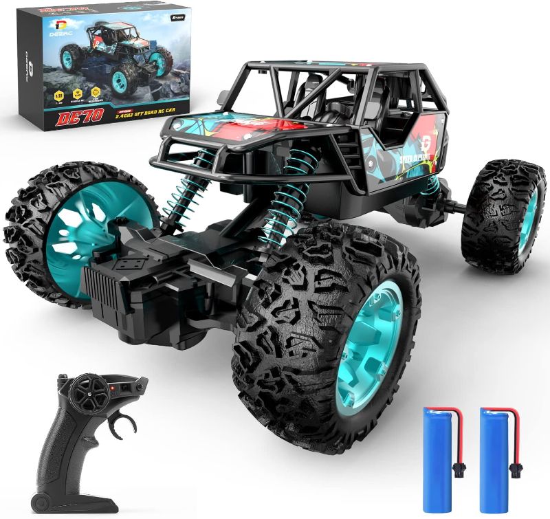Photo 1 of DEERC DE70 Remote Control Truck W/Metal Shell, 60+ Mins, 2.4G, 1:22 RC Cars Crawler for Boys, Monster Trucks, Toy Vehicle Car Gift for Kids Adults Girls
