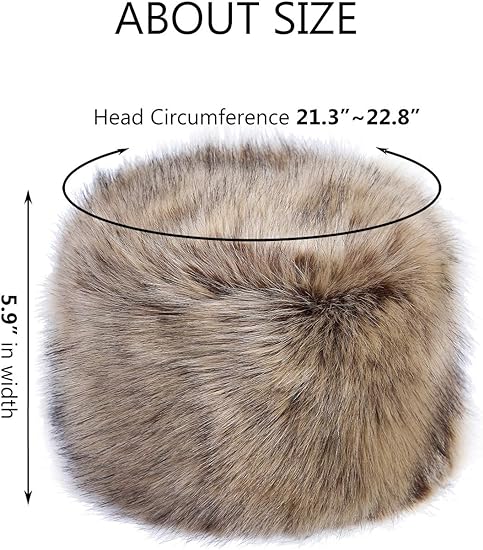 Photo 2 of Soul Young Women's Winter Faux Fur Cossak Russian Style Hat
