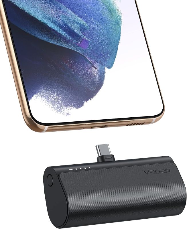 Photo 1 of VEGER Portable Charger, USB C Power Bank, 5000mAh Mini Battery Pack Fast Charging 20W Small Charging Bank for Samsung Galaxy S21, S20, S10, S9, Note 20, Pixel, Moto, LG, Oculus Quest, Android Phones
