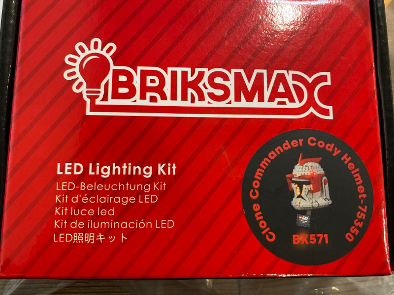 Photo 2 of BRIKSMAX Led Lighting Kit for LEGO-75350 Clone Commander Cody Helmet - Compatible with Lego Star Wars Building Blocks Model- Not Include Lego Set
