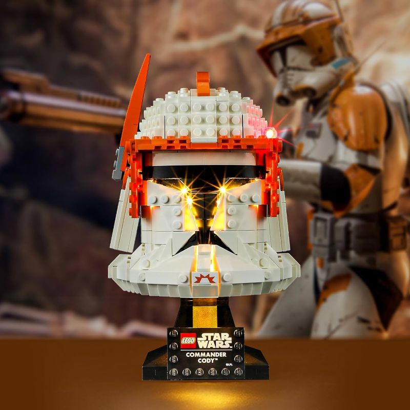 Photo 1 of BRIKSMAX Led Lighting Kit for LEGO-75350 Clone Commander Cody Helmet - Compatible with Lego Star Wars Building Blocks Model- Not Include Lego Set
