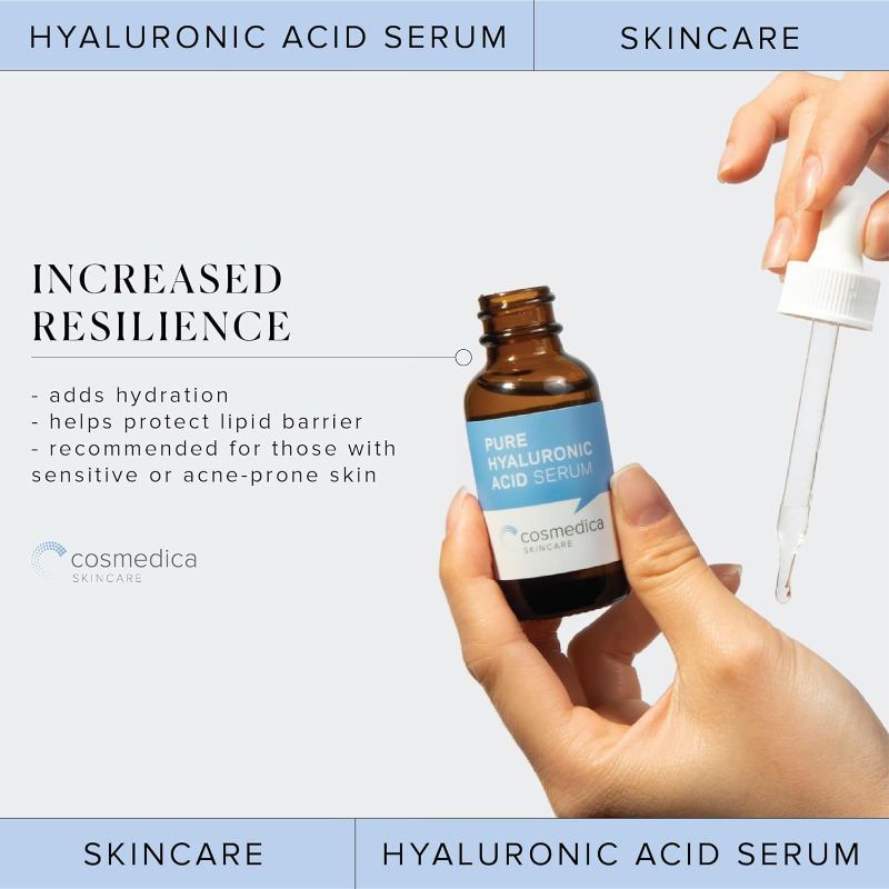 Photo 3 of Hyaluronic Acid Serum for Skin 100% Pure Anti Aging Serum Intense Hydration Moisture Non greasy Paraben free, Wrinkle Reducing and Brightening Serum (Pro Formula) 2oz
