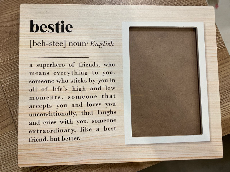 Photo 4 of Itsoly Best Friends Picture Frame Gift, Best Besties Frame, Friend Birthday Christmas Gifts, Bestfriend, Friendship Photo Picture Frame Gifts for Soul Sisters 4x6 Inch Photo12P108
