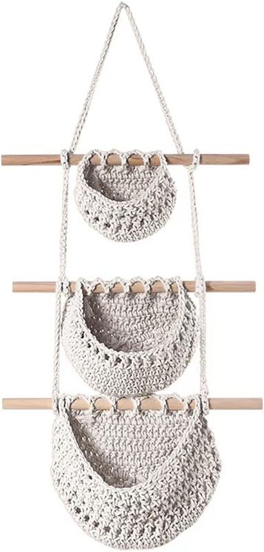 Photo 1 of WEPPC Macrame Wall Hanging Boho Wall Decor, Tapestry for Bedroom, Living Room, Kitchen Size 18''W * 36''H (Medium)
