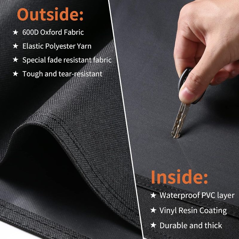 Photo 2 of SUPJOYES 6755 Grill Cover for Char Griller, Akorn Kamado Kooker Grill Cover, Heavy Duty Waterproof Grill Covers
