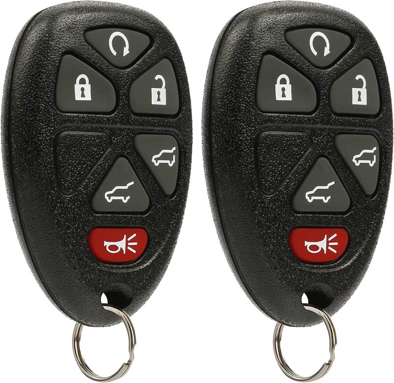 Photo 1 of Keyless Entry Remote Control Car Key Fob Replacement for Chevy Tahoe Suburban GMC Yukon/Yukon XL 1500 2500 Cadillac Escalade ESV/EXT 2007-2014 (FCC ID: OUC60270/OUC60221)-2 Pack
