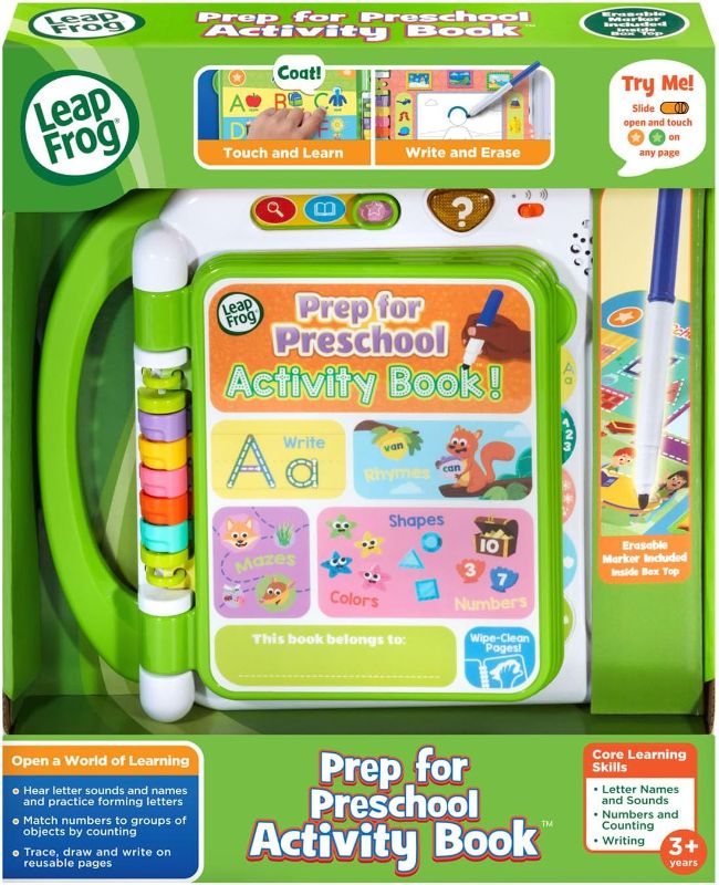 Photo 1 of LeapFrog Prep for Preschool Activity Book,Green
