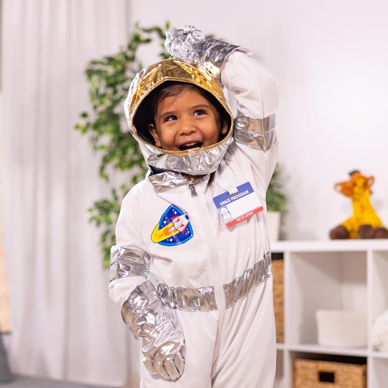 Photo 1 of Melissa & Doug Astronaut Costume Role Play Set - Pretend Astronaut Outfit With Realistic Accessories, Astronaut Costume For Kids And Toddlers Ages 3+
