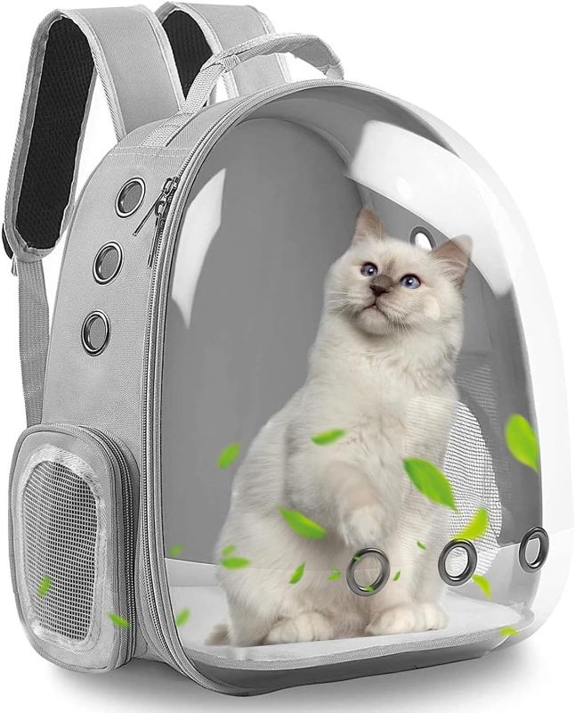 Photo 1 of PROKEI Cat Backpack Carrier,Expandable Pet Bubble Backpack Airline Approved, Pet Travel Carrying Bag for Small Medium Cats and Puppy with Hiking Walking Outdoor Use
