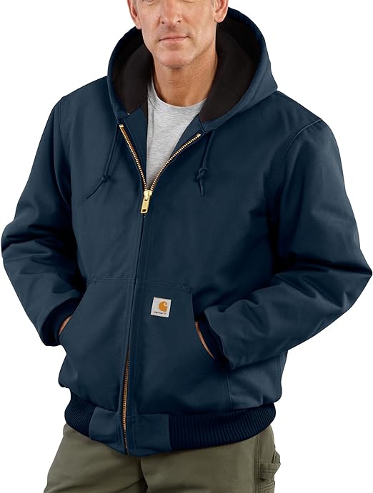 Photo 1 of Carhartt Men's Loose Fit Firm Duck Insulated Flannel-Lined Active Jacket
