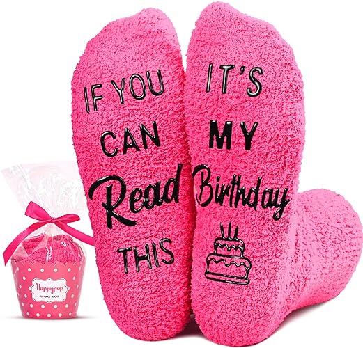 Photo 1 of HAPPYPOP Happy Funny Fun Birthday Gifts for Women Girls, Women Birthday Gift Ideas, Birthday Presents for Women, Birthday Socks Women
