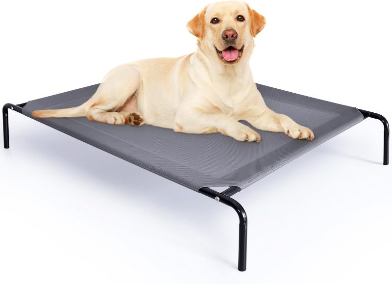 Photo 1 of KSII Elevated Dog Bed, Outdoor Raised Dog Cots Beds for Extra Large Medium Small Dogs, Portable Pet Beds with Cooling Washable Mesh XL
