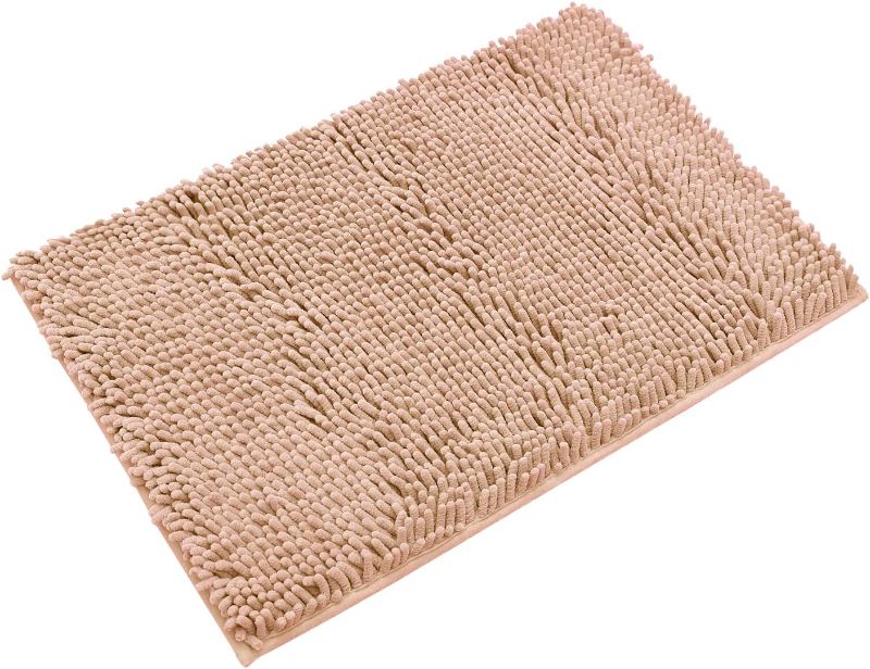 Photo 1 of Non-Slip Bath Rug,Extra Soft Microfiber Bedroom Shag Carpet with Anti-Slip Backing,Water/Dust Absorbent Fast Dry Shower Mat,Sound Insulated Stairs Pad,Machine Washable (Camel,12 x 19 Inches)
