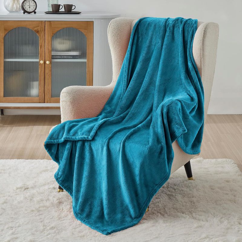 Photo 1 of Bedsure Fleece Blanket for Couch, Sofa, Bed, Soft Light