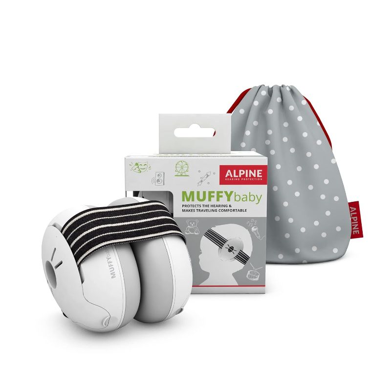Photo 1 of Alpine Muffy Baby Ear Protection for Babies and Toddlers up to 36 Months - CE & ANSI Certified - Noise Reduction Earmuffs - Comfortable Baby Headphones Against Hearing Damage & Improves Sleep - Black
