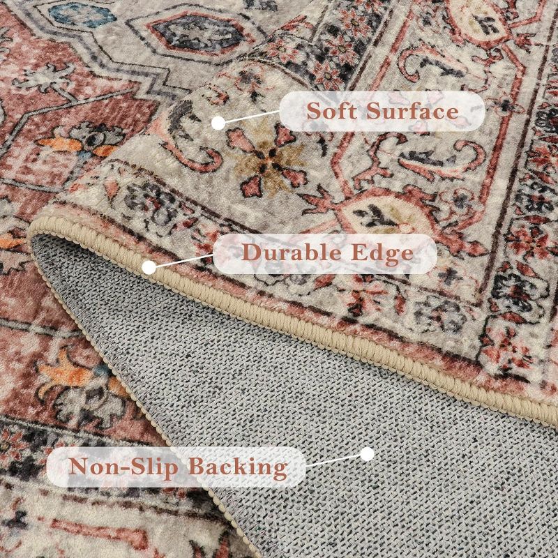Photo 3 of Oriental Area Rug,2x3 Rugs for Entryway Soft Small Kitchen Rugs Non Slip,3x5 Washable Rugs for Living Room Non Slip Entry Mat
