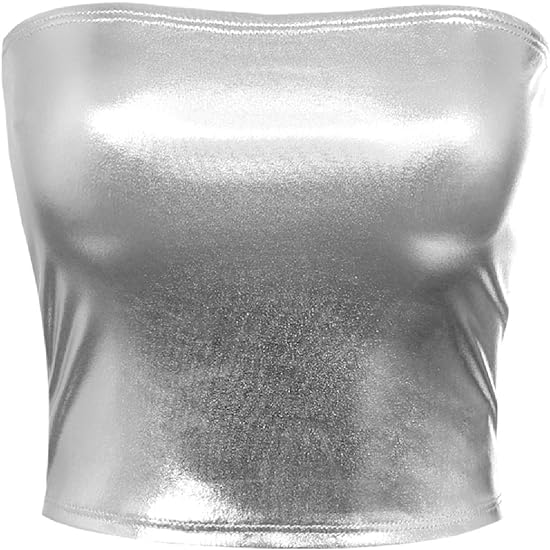 Photo 1 of MixMatchy Women's Casual Strapless Basic Sexy Tube Top
