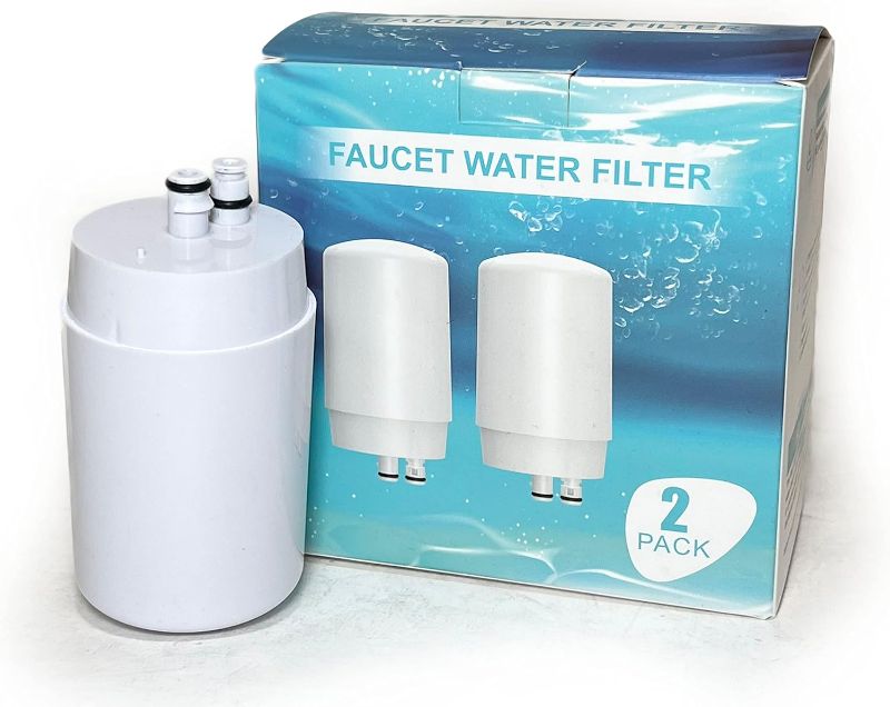 Photo 1 of Nispira Water Filter Replacement For Brita Basic Complete Faucet Filtration Systems 36311 36312 FR-200 FF-100 | Removes Chlorine, Lead, Odor, Color | 100 Gallon | Pack of 2
