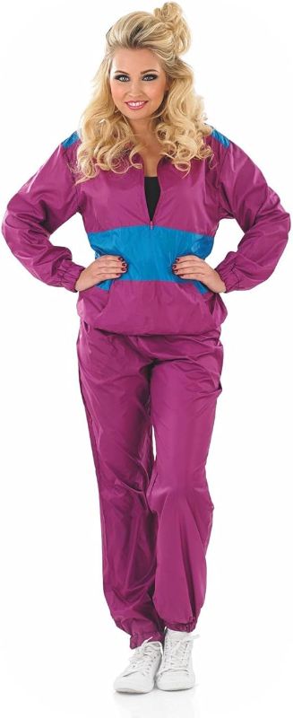 Photo 1 of fun shack 80s Windbreaker Women, 80s Track Suit Women, 80s Tracksuit Women, 80s Shell Suit Women, 80s Costumes for Adults
