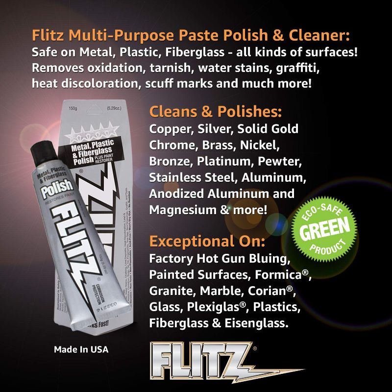 Photo 2 of Flitz BU 03515 Metal, Plastic and Fiberglass Polish Paste - 5.29 oz.
