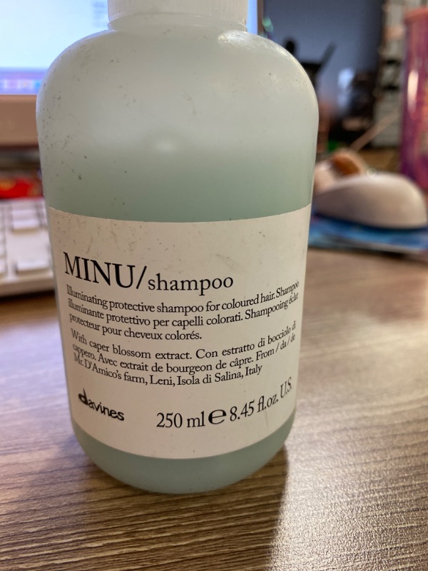 Photo 2 of Davines MINU Shampoo, Color Retention Shampoo For Colored, Treated Hair, Protects & Keeps Hair Bright, Shiny For Longer

