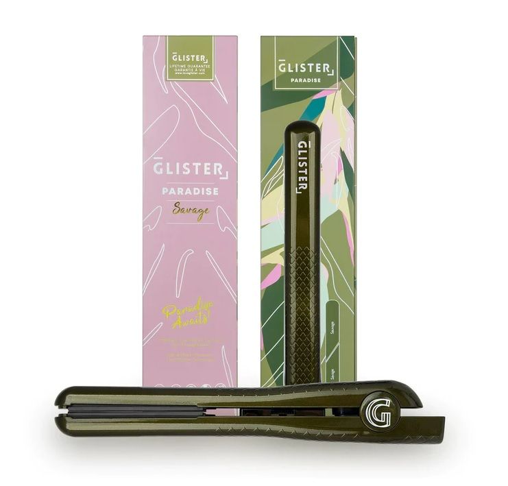 Photo 2 of Glister Paradise 1.25" Flat Iron With Tourmaline Gemstone Infusion - Savage 