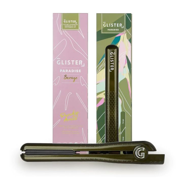 Photo 1 of Glister Paradise 1.25" Flat Iron With Tourmaline Gemstone Infusion - Savage 
