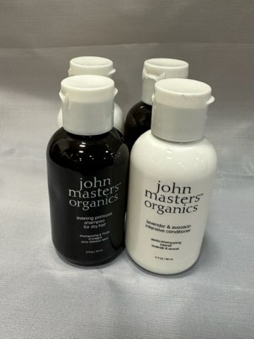 Photo 1 of John Masters Organics Travel Shampoo And Conditioner Bundle Evening Primrose Shampoo For Dry Hair Lavender And Avocado Intensive Conditioner New

