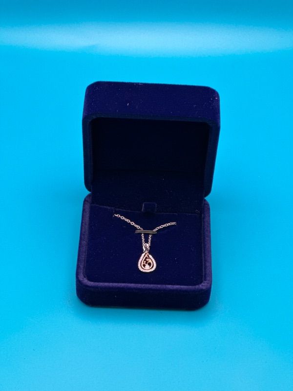 Photo 3 of Silver SS Mother and Child Pendant Necklace With 1/10 Carat Diamond 